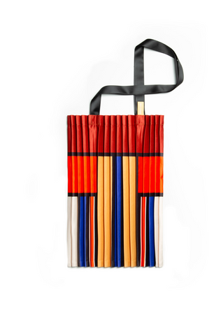 Tote Bag GARULLA Red & Cobalt