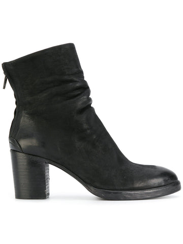 Black Mid Heel Boot