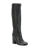 Bota Caña Alta Negra Tacón