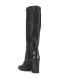 Bota Caña Alta Negra Tacón