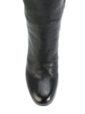 Bota Caña Alta Negra Tacón