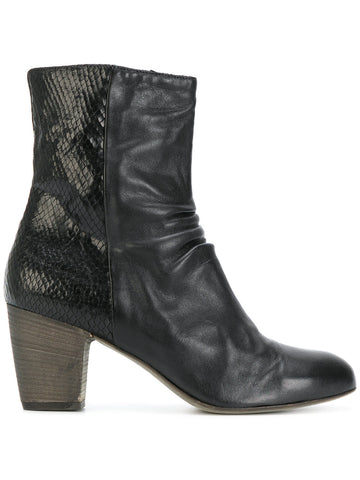 Bota Negra Tacón Medio