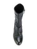 Bota Negra Tacón Medio