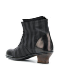 Black Medium Heel Boot