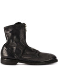 Black Zipper Flat Boot