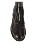 Black Zipper Flat Boot
