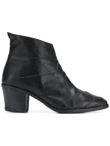 Black Mid Heel Boot