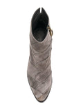 Bota Tacón Medio Gris