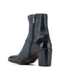 Bota Tacón Medio Azul