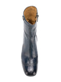 Bota Tacón Medio Azul