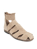 Sandalia Abotinada Plana Gris