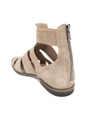 Sandalia Abotinada Plana Gris
