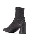 Black Mid Heel Boot