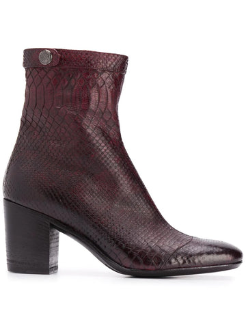 Burgundy Medium Heel Boot