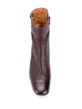 Bota Tacón Medio Burdeos