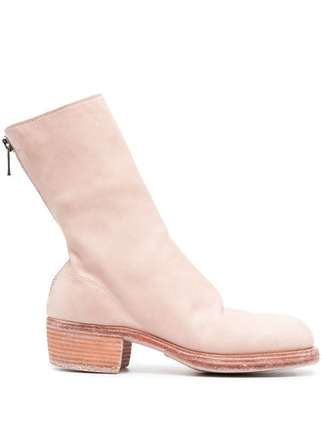 Pink Low Heel Boot