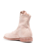 Pink Zipper Flat Boot