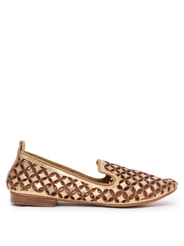Gold Flat Shoe