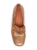 Zapato Tacón Medio Oro