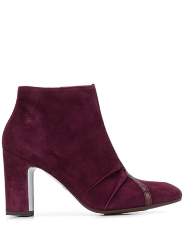 Burgundy Heeled Boot