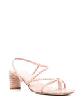 Nude Medium Heel Sandal