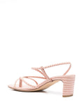 Nude Medium Heel Sandal