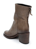 Gray Medium Heel Boot