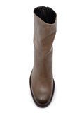 Gray Medium Heel Boot
