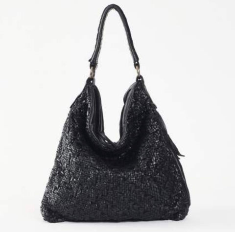 Bolso de piel Marrón - Negro