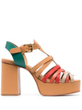 Multicolor Platform Sandal