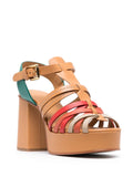 Multicolor Platform Sandal