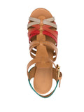 Multicolor Platform Sandal