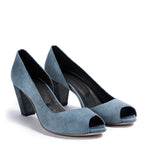 Zapato Tacón  Azul