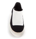 Black and White Flat Shoe